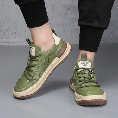 Baskets en cuir véritable Noble Italiana