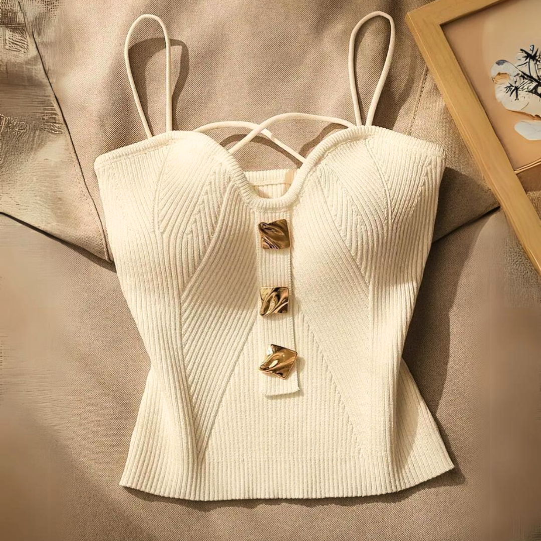 Top corset côtelé Elena