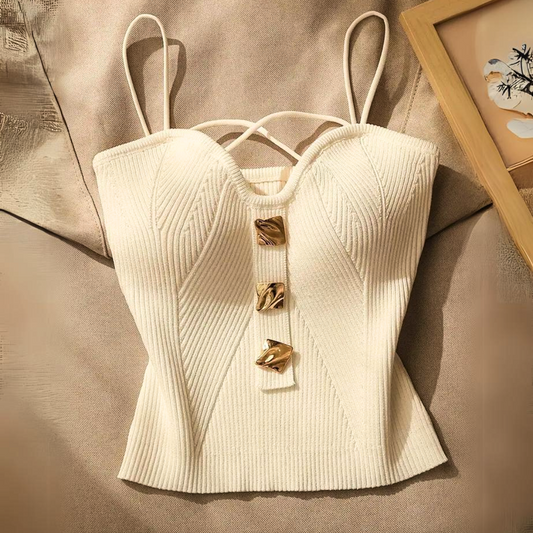 Top corset côtelé Elena