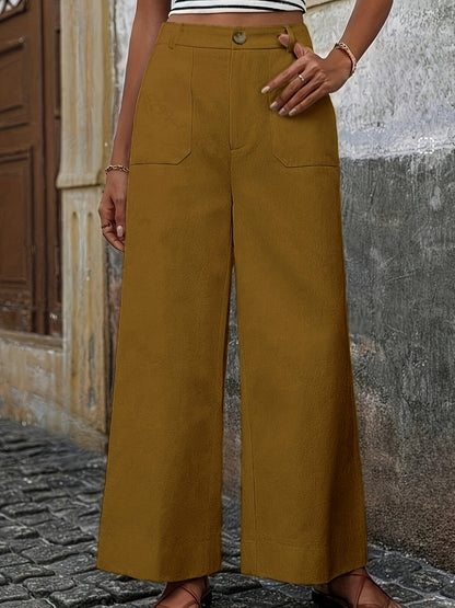 Pantalon Mara à taille haute décontracté